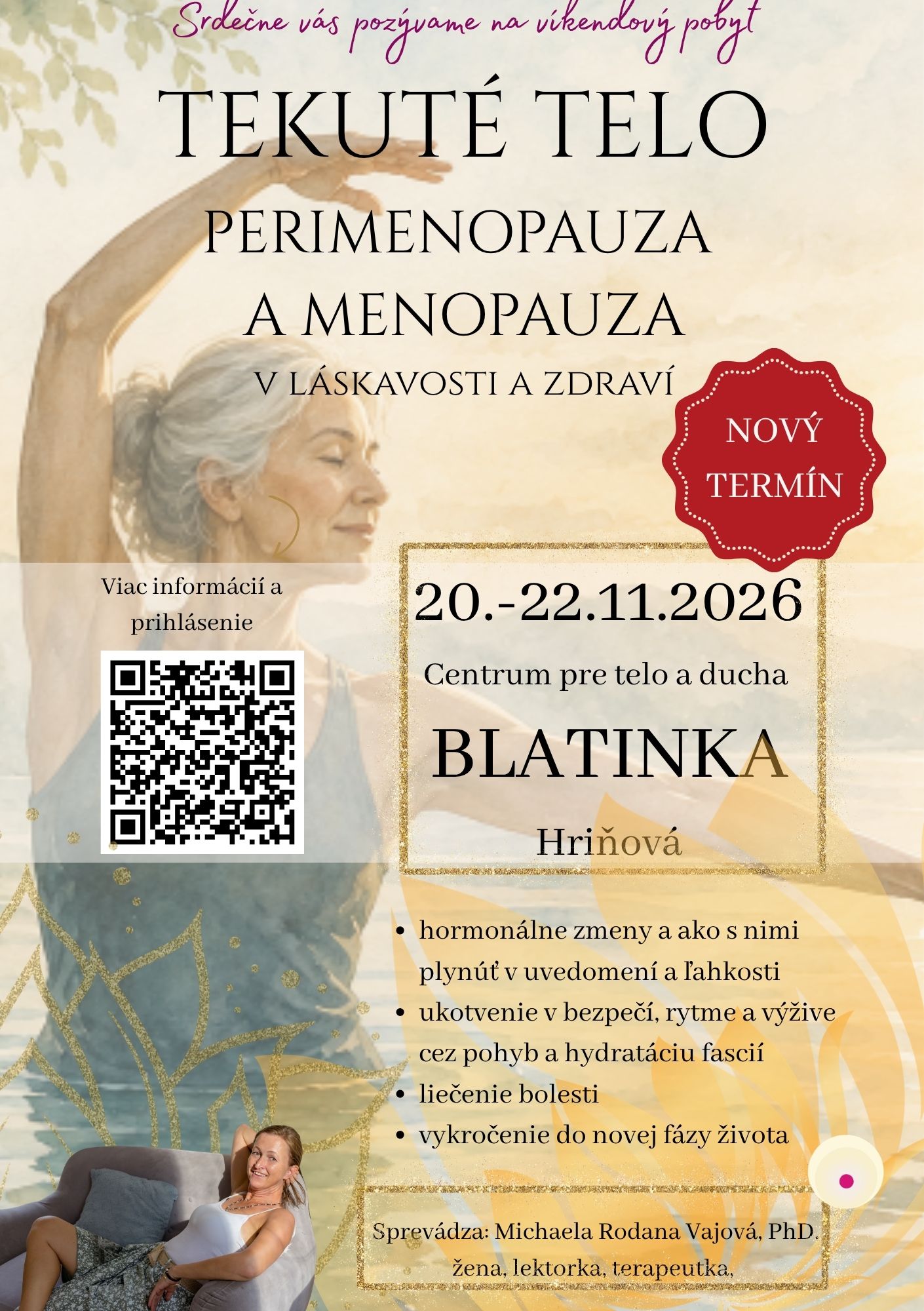 Tekuté telo – perimenopauza a menopauza v láskavosti a zdraví